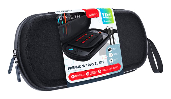 STEALTH S2-PTK kannettavan pelikonsolin suojakotelo Kantolaukku Nintendo Musta