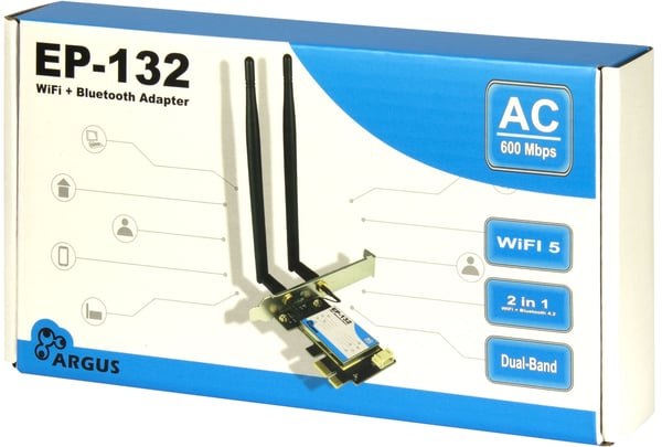 Miniatyrbild 6 av 6: Inter-Tech EP-132 Intern WLAN / Bluetooth 600 Mbit/s