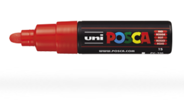 POSCA PC7M R speedmarker 1 stk Rød