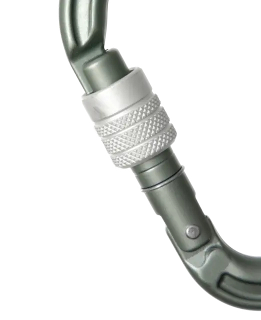 Edelrid 737990006630 karabinhage til klatring Låsekarabin D-formet Aluminium Metallic 1 stk