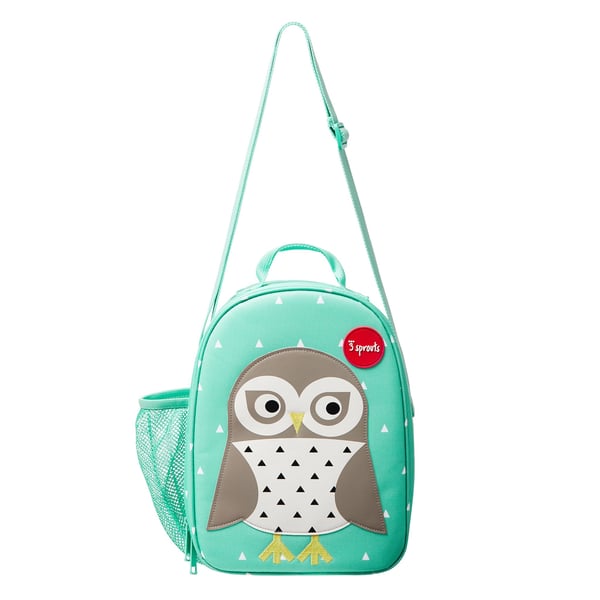 3 Sprouts Owl lunch bag Lunchväska PU skinn, Polyester Mintfärgad 1 styck