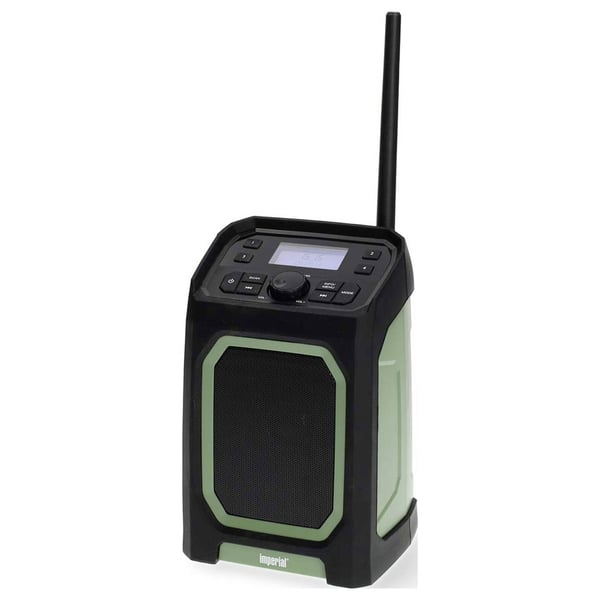 Imperial DABMAN OR 5 mobiele DAB+/FM buitenradio Bærbar Digital Sort, Grøn