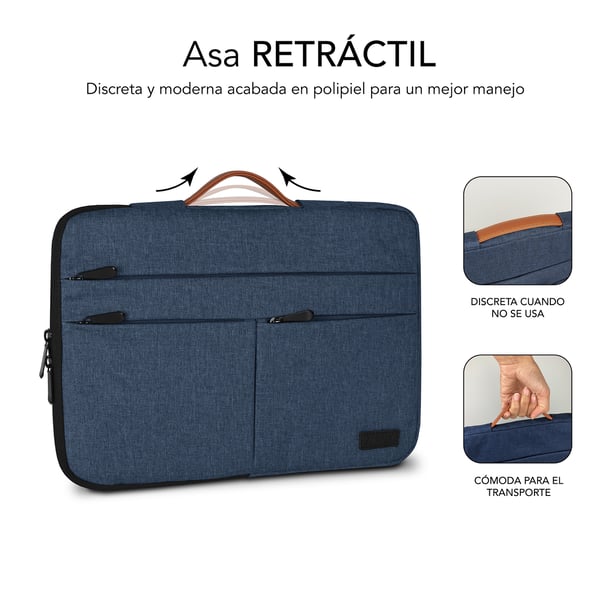 SUBBLIM SUBLS-AP36052 taske og etui til laptop 39,6 cm (15.6") Blå