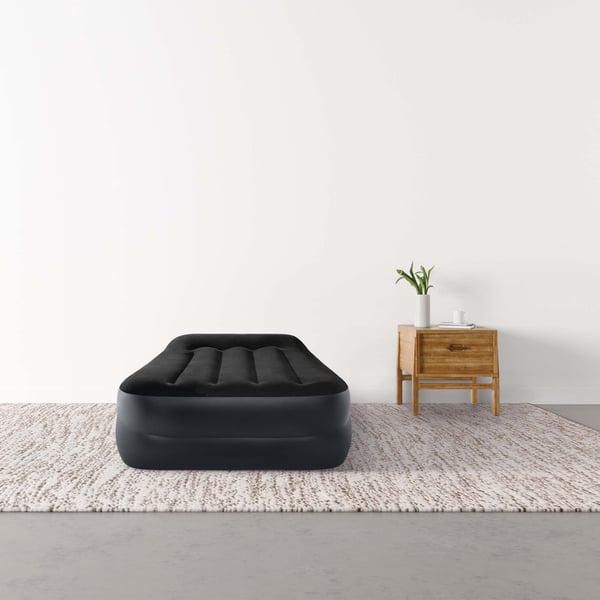Intex DuraBeam+ Pillow Rest Raised Enkelmadrass Svart Unisex