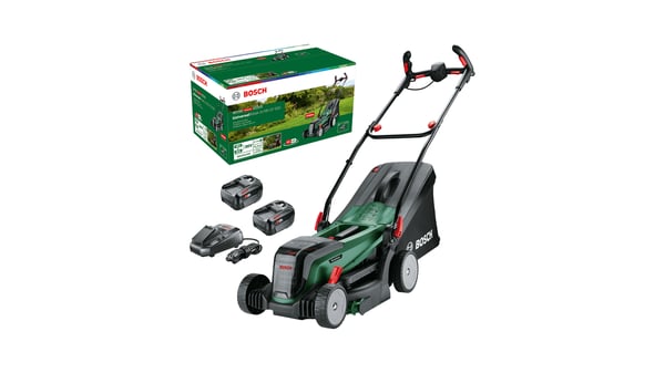 Miniatyrbillede 3 af 11: Bosch 37-550 Manuel plæneklipper Batteri Sort, Grøn