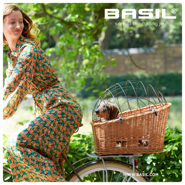 Basil Pasja Bak Cykelkorg 30 l Trä