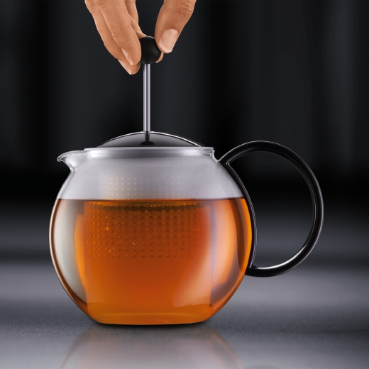 Miniatyrbild 4 av 5: Bodum Assam 1000 ml Svart, Transparent