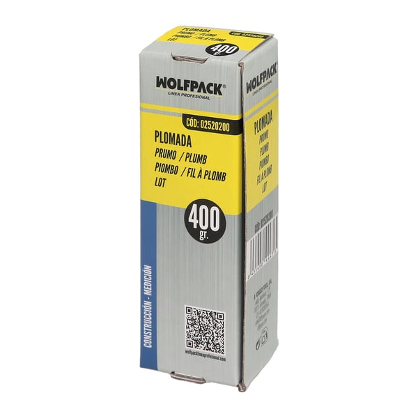 Wolfpack Plomada Profesional Nuez Iman 400 gramos