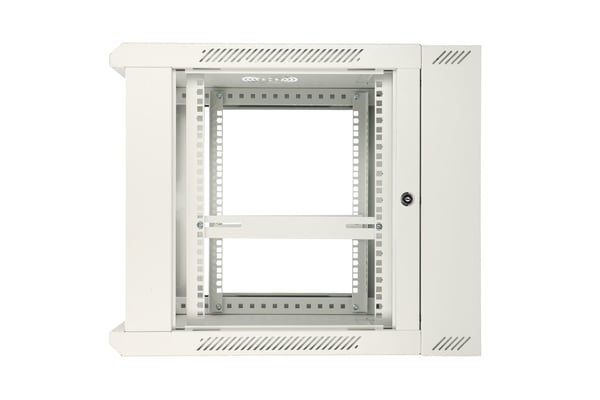 Miniatyrbillede 7 af 9: Extralink 9U 600X600 AZH WALL-MOUNTED RACKMOUNT CABINET SWING TYPE GRAY Vægmonteret stativ Grå