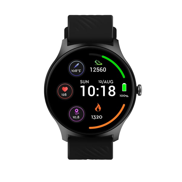 Denver SWC-387B 3,63 cm (1.43") AMOLED Digitaalinen 466 x 466 pikseliä Kosketusnäyttö Musta