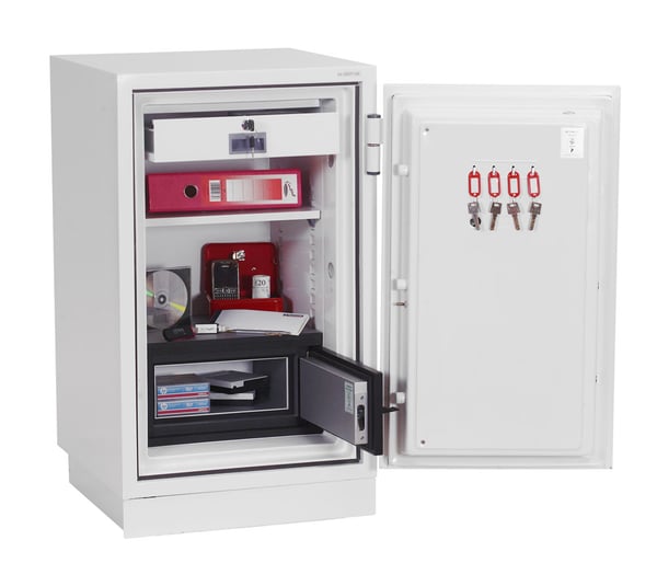 Phoenix Safe Co. DS2502F Pengeskab 84 L Hvid