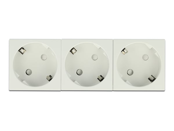 DeLOCK 81424 stikkontakt CEE 7/3 Hvid