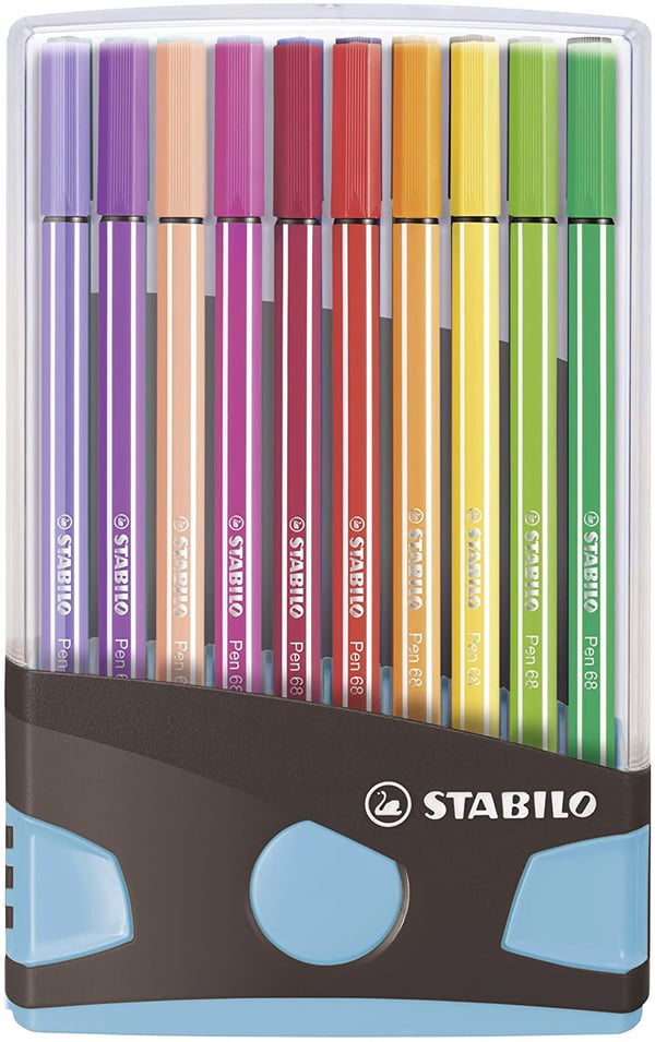 Miniatyrbild 1 av 5: STABILO Pen 68 stiftpennor Medium Multifärg 20 styck