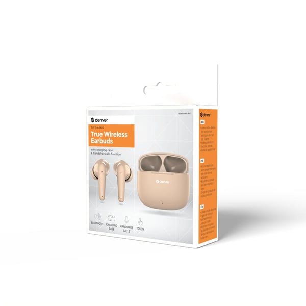 Miniatyrbild 5 av 8: Denver TWE-48NU Headset True Wireless Stereo (TWS) I öra Samtal/musik Bluetooth Nude