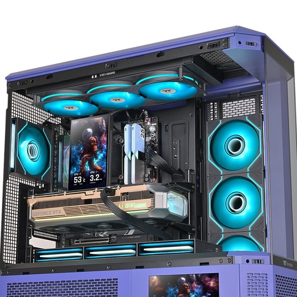 Thermaltake CL-W493-PL12SW-A Tietokoneen jäähdytysjärjestelmä Suoritin All-in-one-nesteenjäähdytin 12 cm Musta 1 kpl