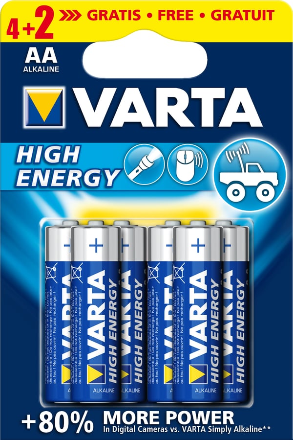 Varta 4906121436 Engangsbatteri AA Alkaline Varta 4906121436 Engangsbatteri AA Alkaline