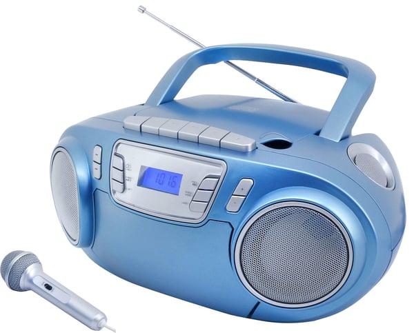 Soundmaster SCD5800BL Analog 3 W FM, PLL Blå, Silver MP3-uppspelning Soundmaster SCD5800BL Analog 3 W FM, PLL Blå, Silver MP3-uppspelning