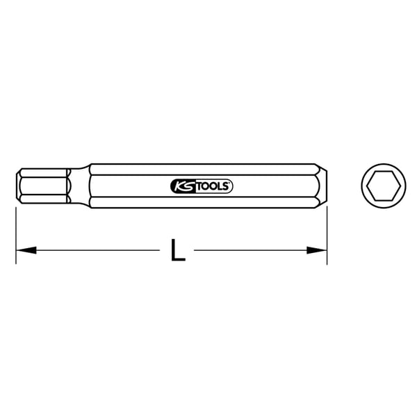 Miniatyrbillede 2 af 2: KS Tools 975.1012 skruetrækker bit 1 stk
