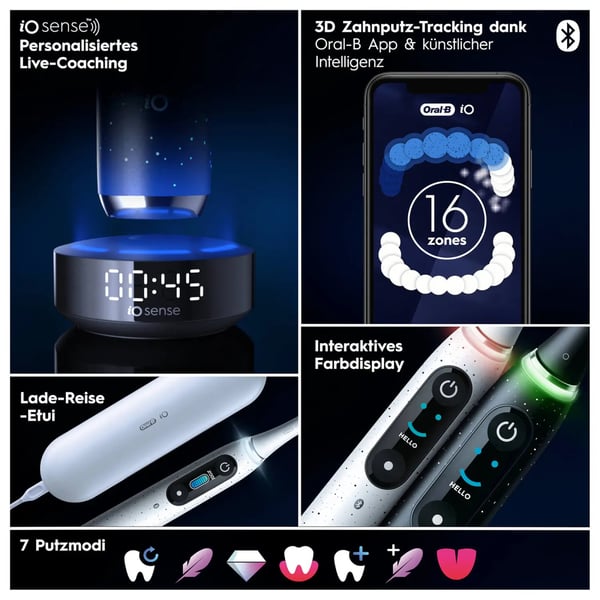 Oral-B iO iO10 Voksen Roterende tandbørste Sort