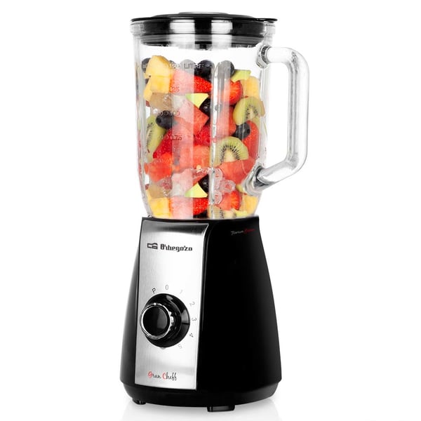 Pikkukuva 1 / 7: Orbegozo BV 6575 tehosekoitin 1,5 L Pöydällä pidettävä tehosekoitin 600 W Musta