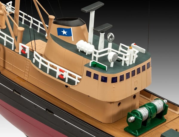Miniatyrbild 5 av 7: Revell North Sea Trawler Fiskebåtsmodell Monteringssats 1:142