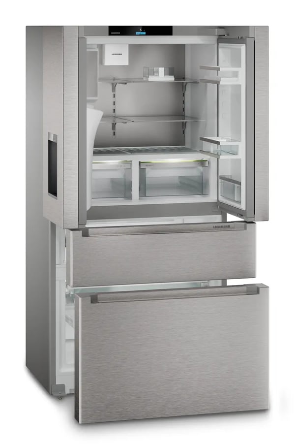 Miniatyrbild 4 av 6: Liebherr MBsddi 9528 Plus Kombinerad kyl/frys side-by-side Fristående 538 l Silver