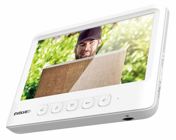 Evolveo DoorPhone DPIK06W videointercom-system 17,8 cm (7") Svart, Vit