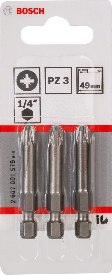 Miniatyrbillede 2 af 2: Bosch 2 607 001 579 skruetrækker bit 3 stk