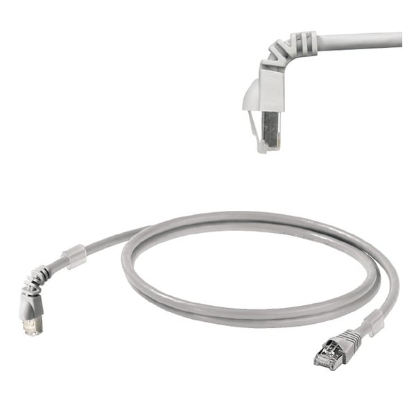 Weidmüller Cat6A S/FTP 0.5m nätverkskablar Grå 0,5 m S/FTP (S-STP)