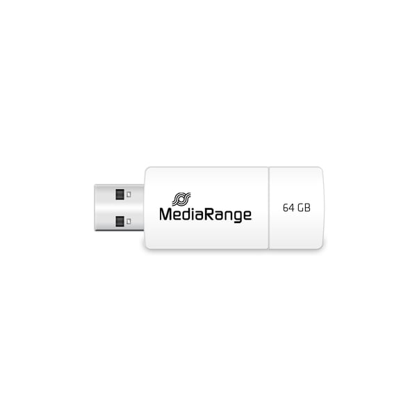 MediaRange USB Stick 64GB MR974 USB-sticka USB Type-A 2.0 Blå, Vit