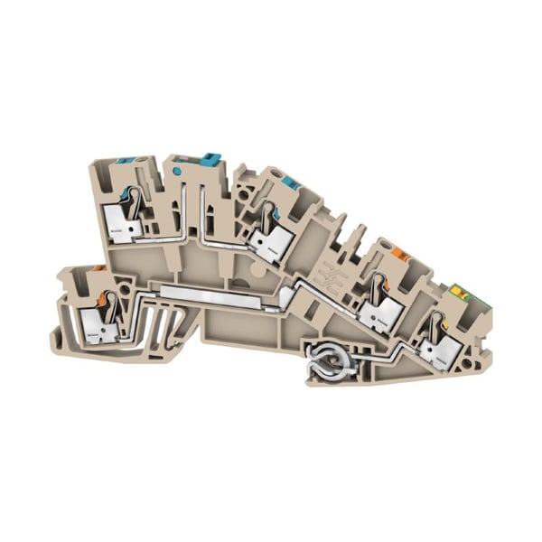 Weidmüller AITB 2.5 NDT-L-PE terminal 3 Beige Weidmüller AITB 2.5 NDT-L-PE terminal 3 Beige
