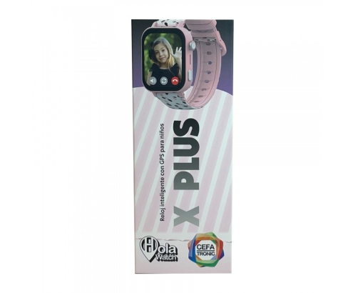 Cefa Toys Hola Watch X Plus 4,7 cm (1.85") LCD Digital 240 x 280 pixel Berøringsskærm 4G Lyserød Wi-Fi GPS (satellit)