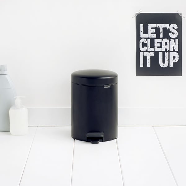 Miniatyrbild 3 av 5: Brabantia Pedal Bin newIcon Rund Svart