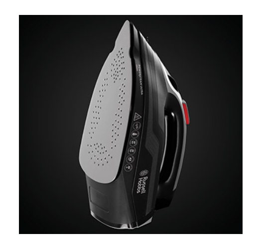Russell Hobbs Powersteam Ultra Kuiva- & höyrysilitysrauta Ceramic Ultra Glide -pohjalevy 3100 W Musta