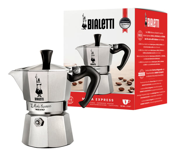 Bialetti Moka Express Mokabryggare 0,06 l Aluminium, Svart
