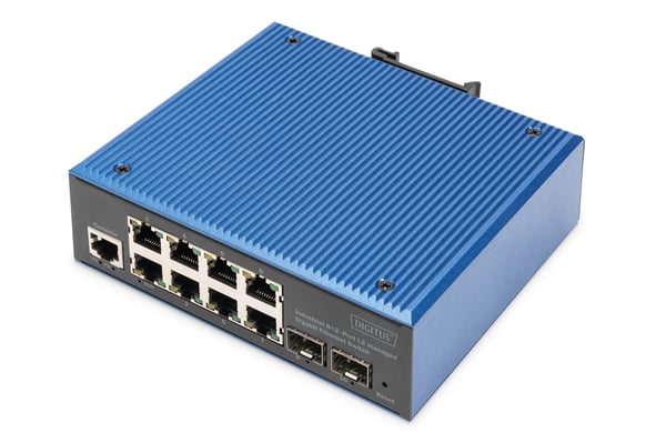 Miniatyrbild 1 av 5: Digitus DN-651156 nätverksswitchar hanterad L2 Gigabit Ethernet (10/100/1000) Svart, Blå