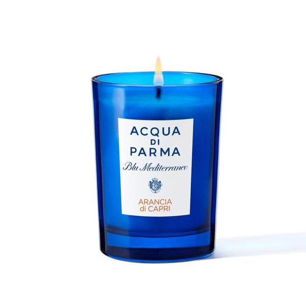 Miniatyrbild 1 av 3: Acqua di Parma Blu Mediterraneo Arancia di Capri stearinljus Cylinder Karamell, Kardemumma, Citron, Mandarin, Mysk, Petitgrain, Apelsin Blå 1 styck