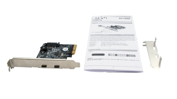 Miniatyrbild 2 av 4: EXSYS EX-12000 nätverkskort/adapters Intern USB 3.2 Gen 2 (3.1 Gen 2)