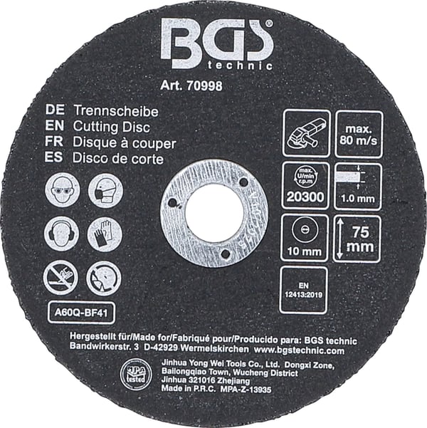Pikkukuva 2 / 4: BGS technic Cutting Disc Set