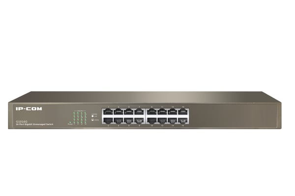 IP-COM Networks G1016G netværksswitch Ikke administreret L2 Gigabit Ethernet (10/100/1000) 1U Bronze