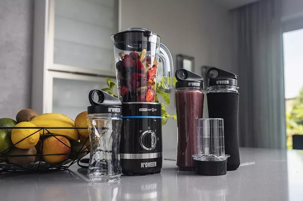 Miniatyrbillede 7 af 10: Noveen SB2000 0,8 L Sportsblender 500 W Sort, Transparent
