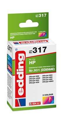 Edding EDD-317 bläckpatroner 1 styck Kompatibel Cyan, Magenta, Gul