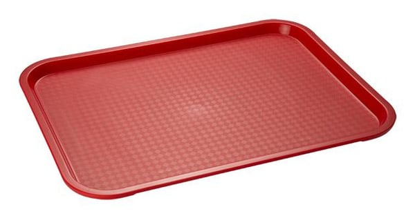 APS-Germany 00540 Klassisk serveringsbakke Rektandel Rød