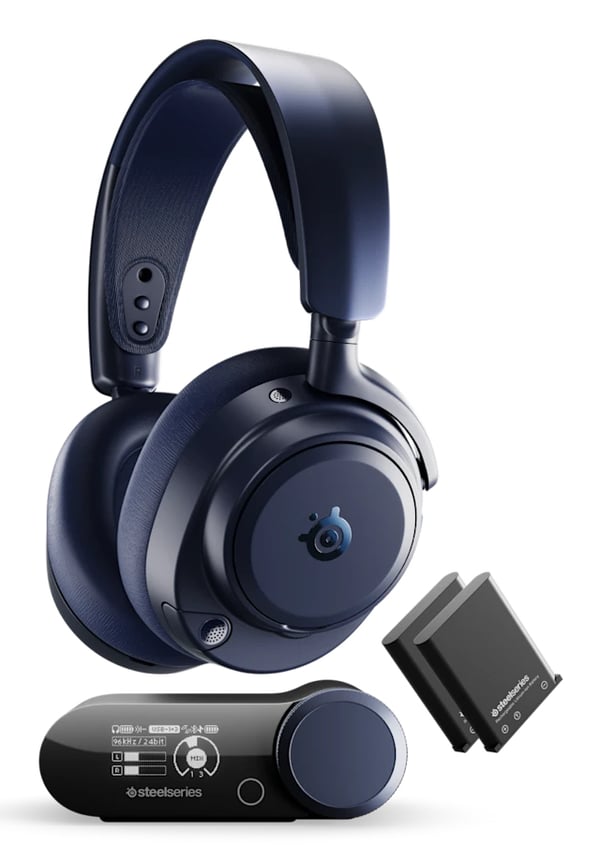 Miniatyrbillede 1 af 3: Steelseries Arctis Nova Pro Omni Hovedtelefoner Kabel & trådløs Headset Spil USB Type-C Bluetooth Marineblå