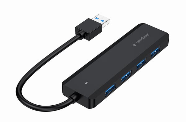 Pikkukuva 4 / 4: Gembird UHB-U3P4P-02 keskitin USB 3.2 Gen 1 (3.1 Gen 1) Type-A 5000 Mbit/s Musta