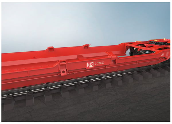 Märklin Type Samms 710 Heavy-Duty Flat Car, CarMotion Tung lastbilsmodell Monteringssats