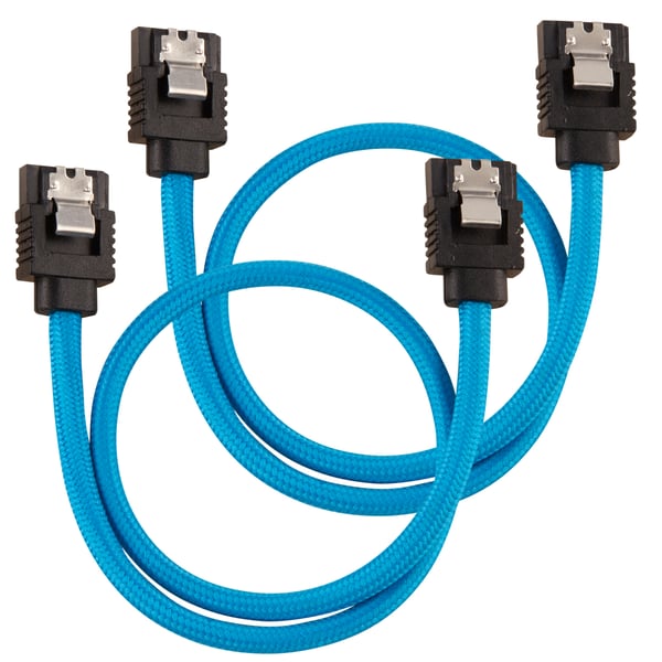 Corsair CC-8900251 SATA-kabel 0,3 m SATA 7-pin Sort, Blå