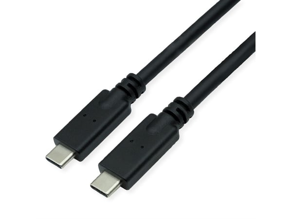 Miniatyrbillede 1 af 2: ROLINE 11.02.9067 USB-kabel USB 3.2 Gen 2 (3.1 Gen 2) 7 m USB C 10 Gbit/sek. 100 W Sort