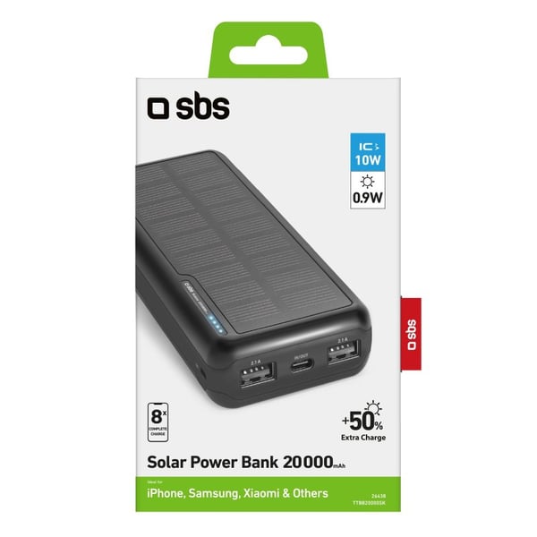SBS TTBB20000SK powerbank Lithium-Ion (Li-Ion) 20000 mAh Sort