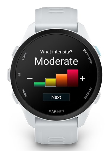 Miniatyrbild 3 av 8: Garmin Forerunner 70 3,05 cm (1.2") AMOLED 43 mm Digital 390 x 390 pixlar Pekskärm Vit GPS